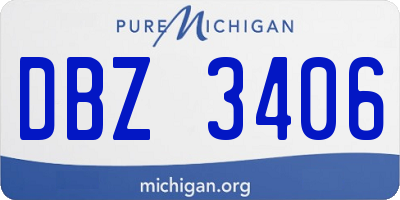 MI license plate DBZ3406