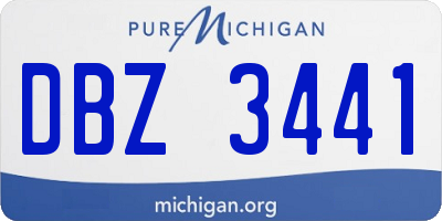 MI license plate DBZ3441