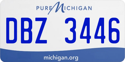 MI license plate DBZ3446