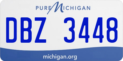 MI license plate DBZ3448