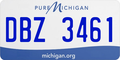 MI license plate DBZ3461