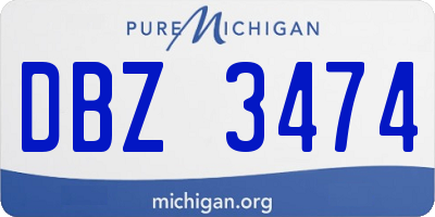 MI license plate DBZ3474