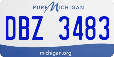 MI license plate DBZ3483