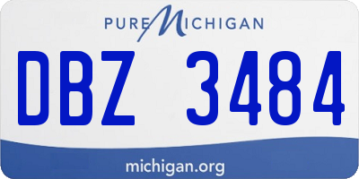 MI license plate DBZ3484