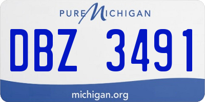 MI license plate DBZ3491