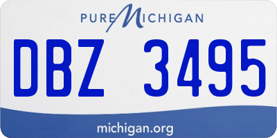 MI license plate DBZ3495