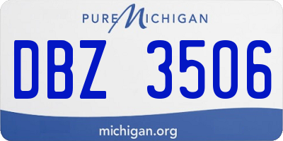 MI license plate DBZ3506