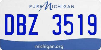 MI license plate DBZ3519