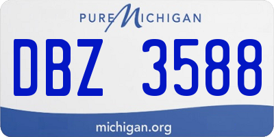 MI license plate DBZ3588