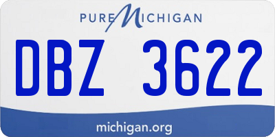 MI license plate DBZ3622