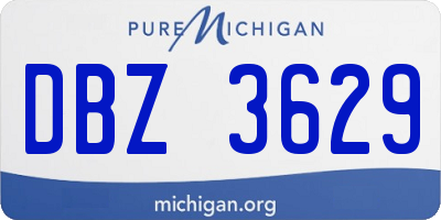 MI license plate DBZ3629