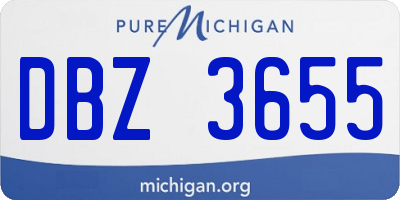 MI license plate DBZ3655