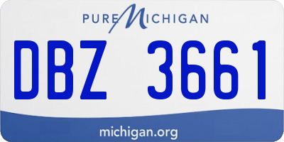 MI license plate DBZ3661