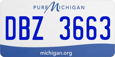 MI license plate DBZ3663