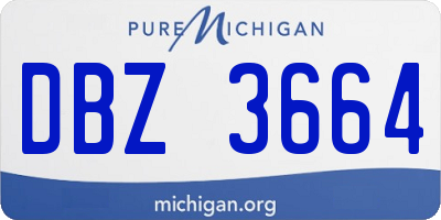 MI license plate DBZ3664