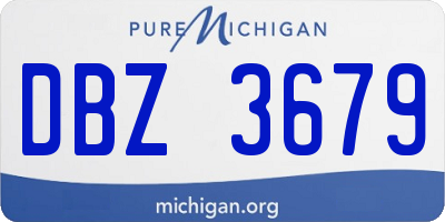 MI license plate DBZ3679