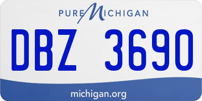 MI license plate DBZ3690