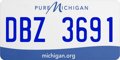 MI license plate DBZ3691