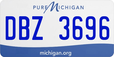 MI license plate DBZ3696