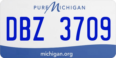 MI license plate DBZ3709