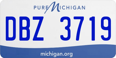 MI license plate DBZ3719