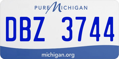 MI license plate DBZ3744