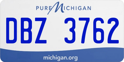 MI license plate DBZ3762