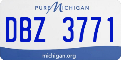 MI license plate DBZ3771