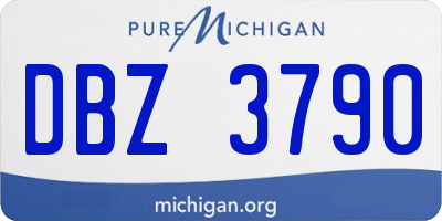 MI license plate DBZ3790