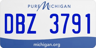 MI license plate DBZ3791