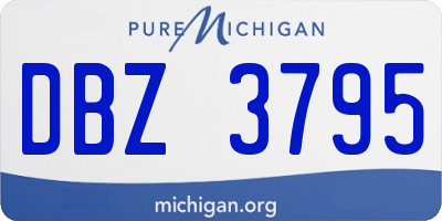 MI license plate DBZ3795