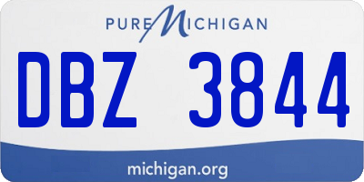 MI license plate DBZ3844