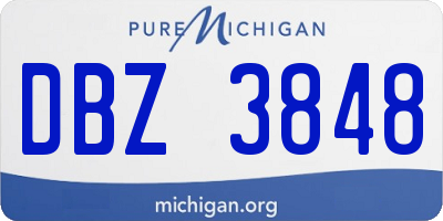 MI license plate DBZ3848