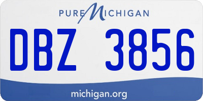 MI license plate DBZ3856