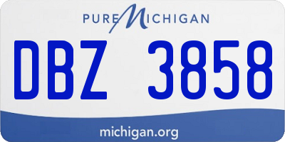 MI license plate DBZ3858