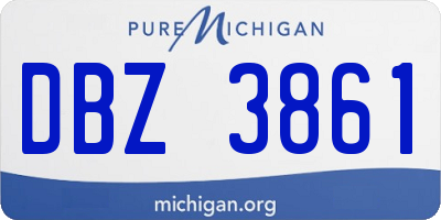 MI license plate DBZ3861