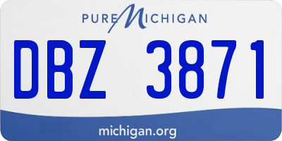 MI license plate DBZ3871