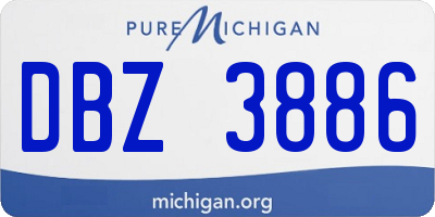 MI license plate DBZ3886