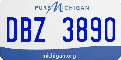 MI license plate DBZ3890