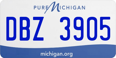 MI license plate DBZ3905