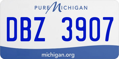 MI license plate DBZ3907