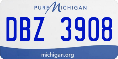 MI license plate DBZ3908