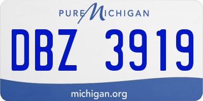 MI license plate DBZ3919