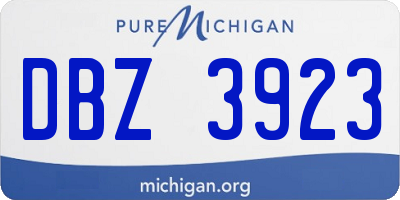 MI license plate DBZ3923