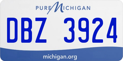 MI license plate DBZ3924