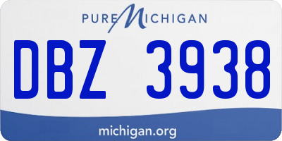 MI license plate DBZ3938