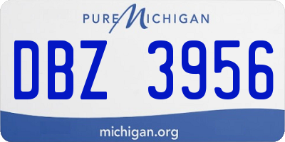 MI license plate DBZ3956