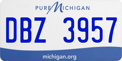 MI license plate DBZ3957