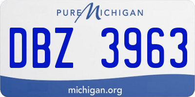 MI license plate DBZ3963