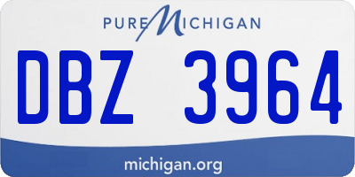 MI license plate DBZ3964